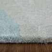 Feizy Kawai 8986F Modern Abstract Rug in Green/Blue/Ivory