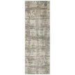 Feizy Eden 39QWF Modern Abstract Rug in Ivory/Gray/Green