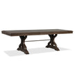 Magnussen Home Jubilee Brown Extendable Trestle Dining Table