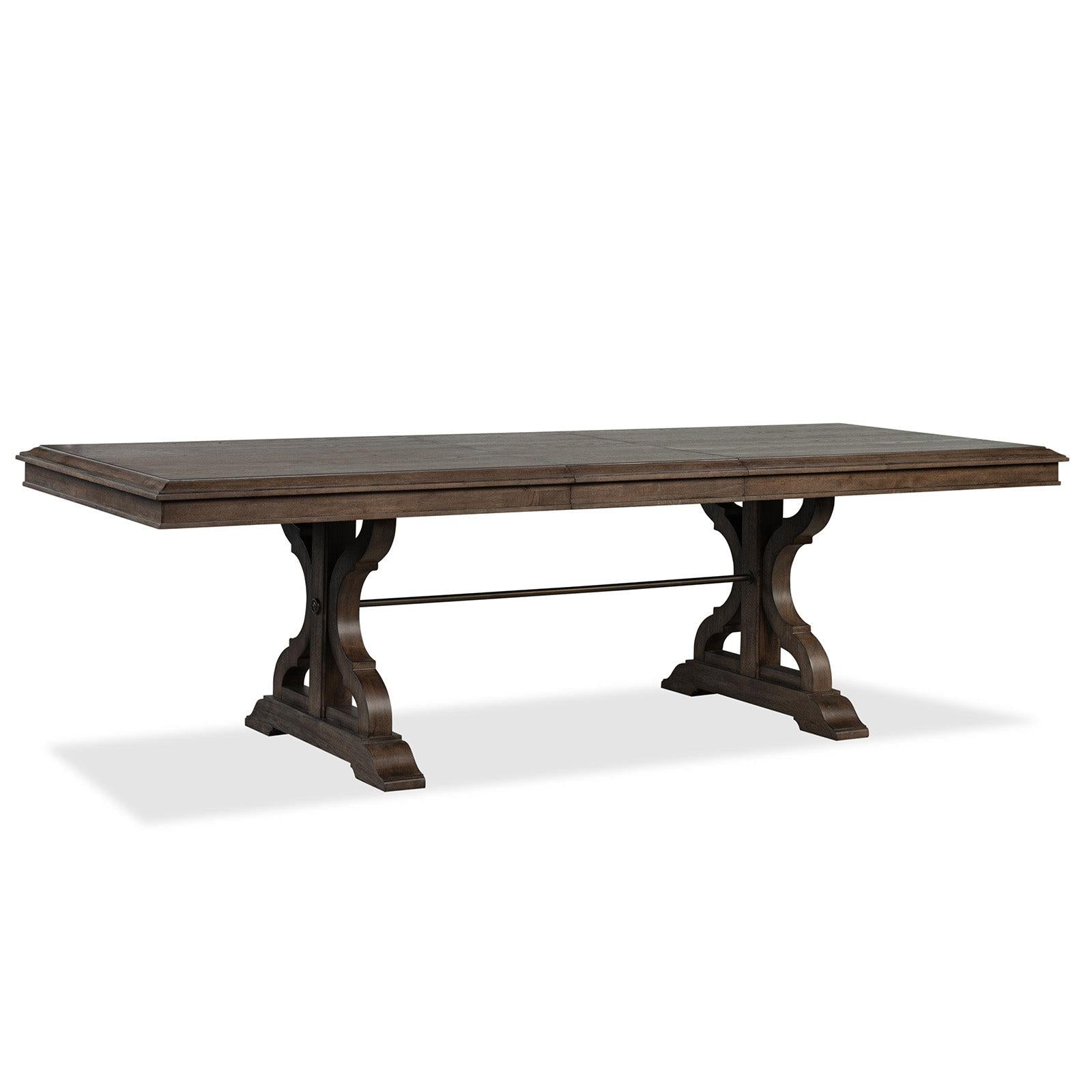 Magnussen Home Jubilee Brown Extendable Trestle Dining Table
