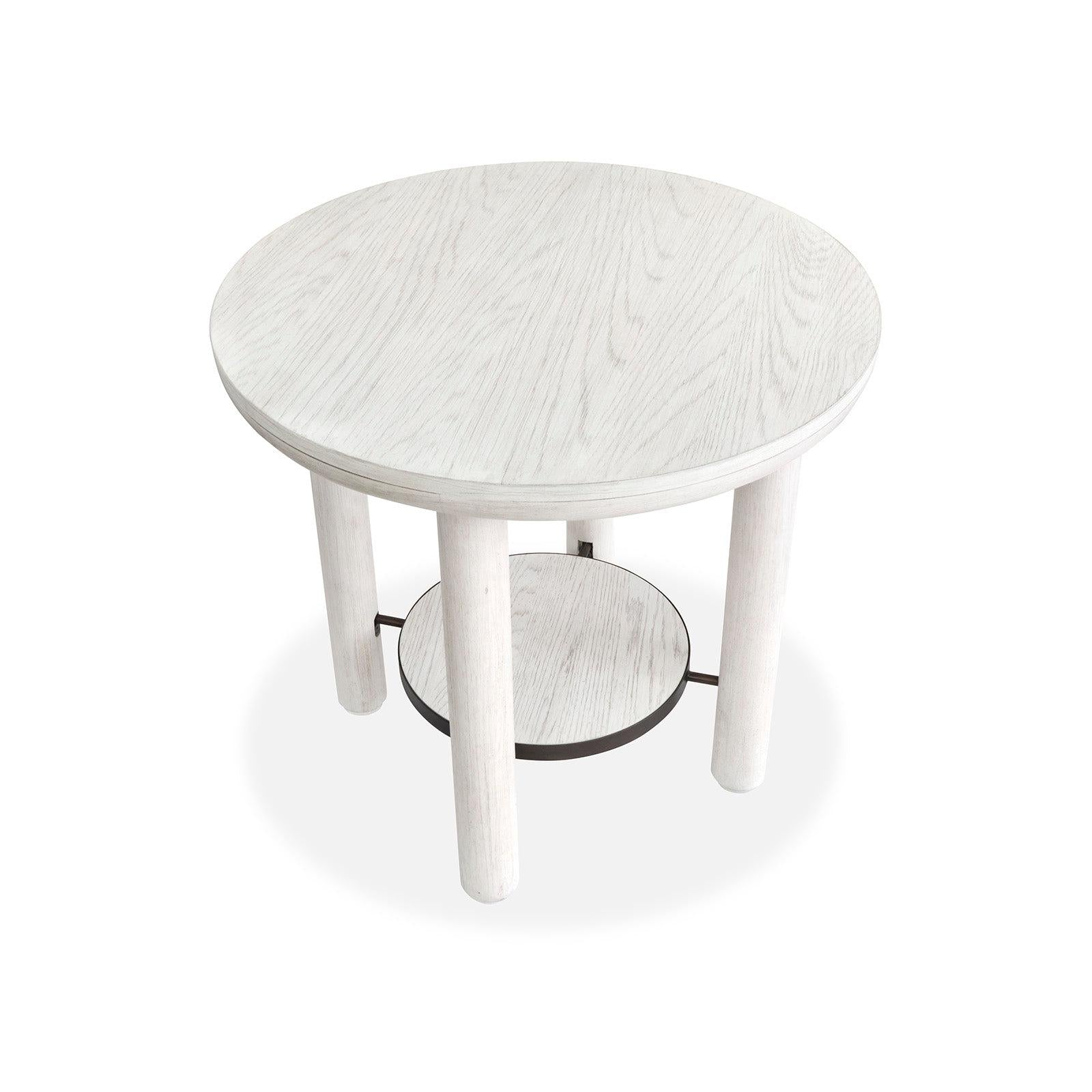 Salt Life Home Sunset Cove Moonlight Pearl Round End Table
