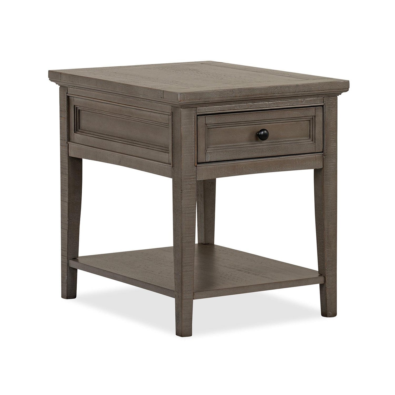 Magnussen Home Paxton Place Dovetail Grey Rectangular End Table