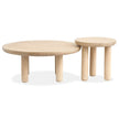 Salt Life Home Sunset Cove Sanibel Brown Nesting Cocktail Table with Casters Sale