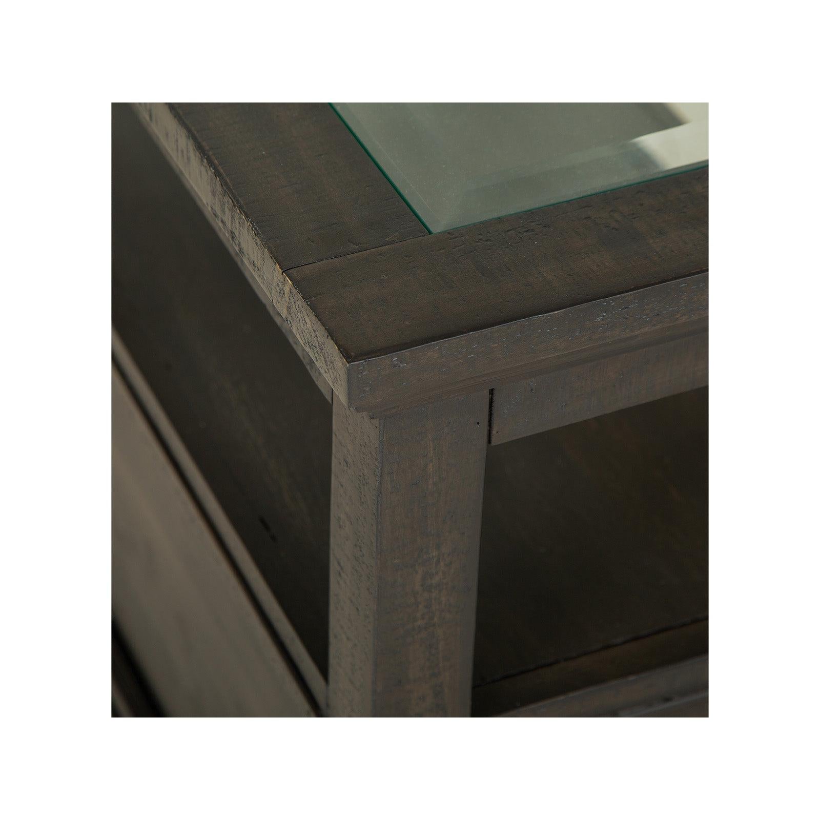 Magnussen Home Westley Falls Graphite Chairside End Table