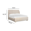 Magnussen Home Lorelei Misty Cloud Upholstered Sleigh Bed
