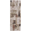 Feizy Pearson 39STF Modern Abstract, Ivory/Green/Brown, Rug