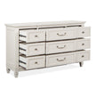 Magnussen Home Willowbrook Egg Shell White Drawer Dresser
