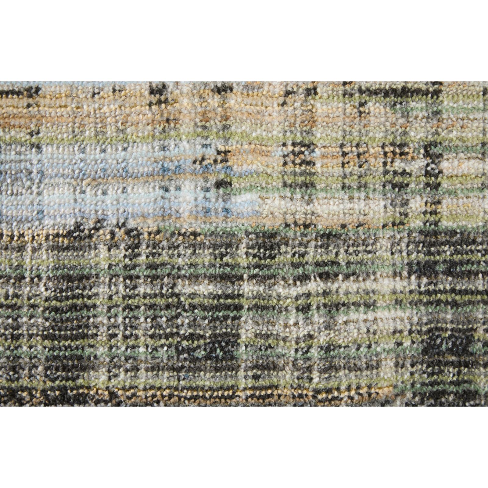 Feizy Greenwich 39U2F Modern Gradient & Ombre, Green/Black/Ivory, Rug