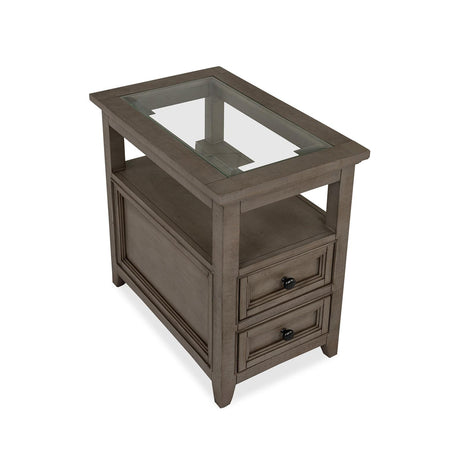 Magnussen Home Paxton Place Dovetail Grey Chairside End Table