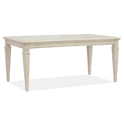 Magnussen Home Newport Alabaster Extendable Dining Table