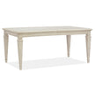 Magnussen Home Newport Alabaster Extendable Dining Table