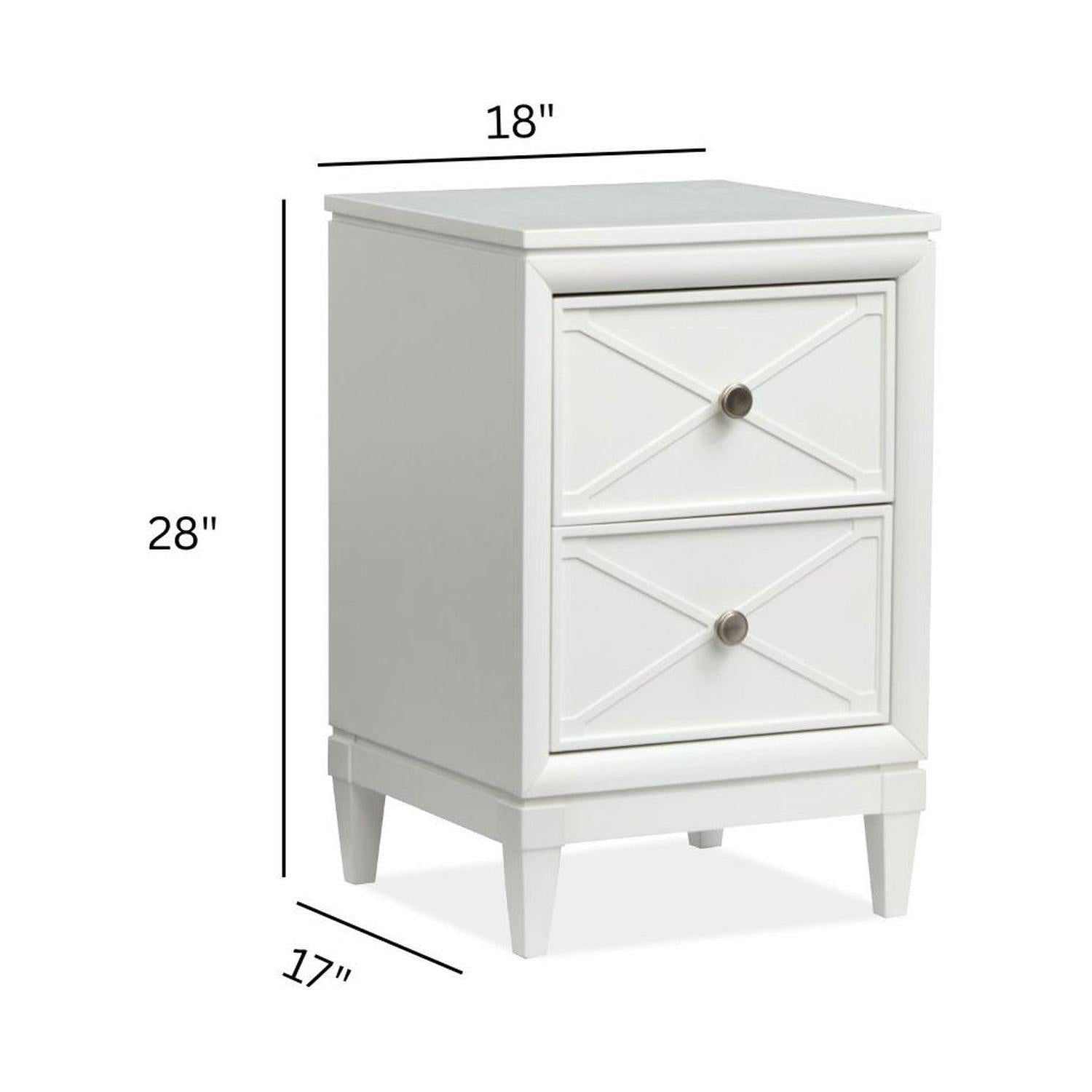 Magnussen Home Springhouse Whisper White Drawer Nightstand