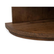 Magnussen Home Oswald Brown Demilune Sofa Table