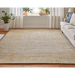 Feizy Eastfield 69FRF Modern Abstract in Yellow/Ivory/Gold