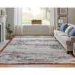 Feizy Gilmore 39MLF Modern Abstract in Ivory/Blue/Gray
