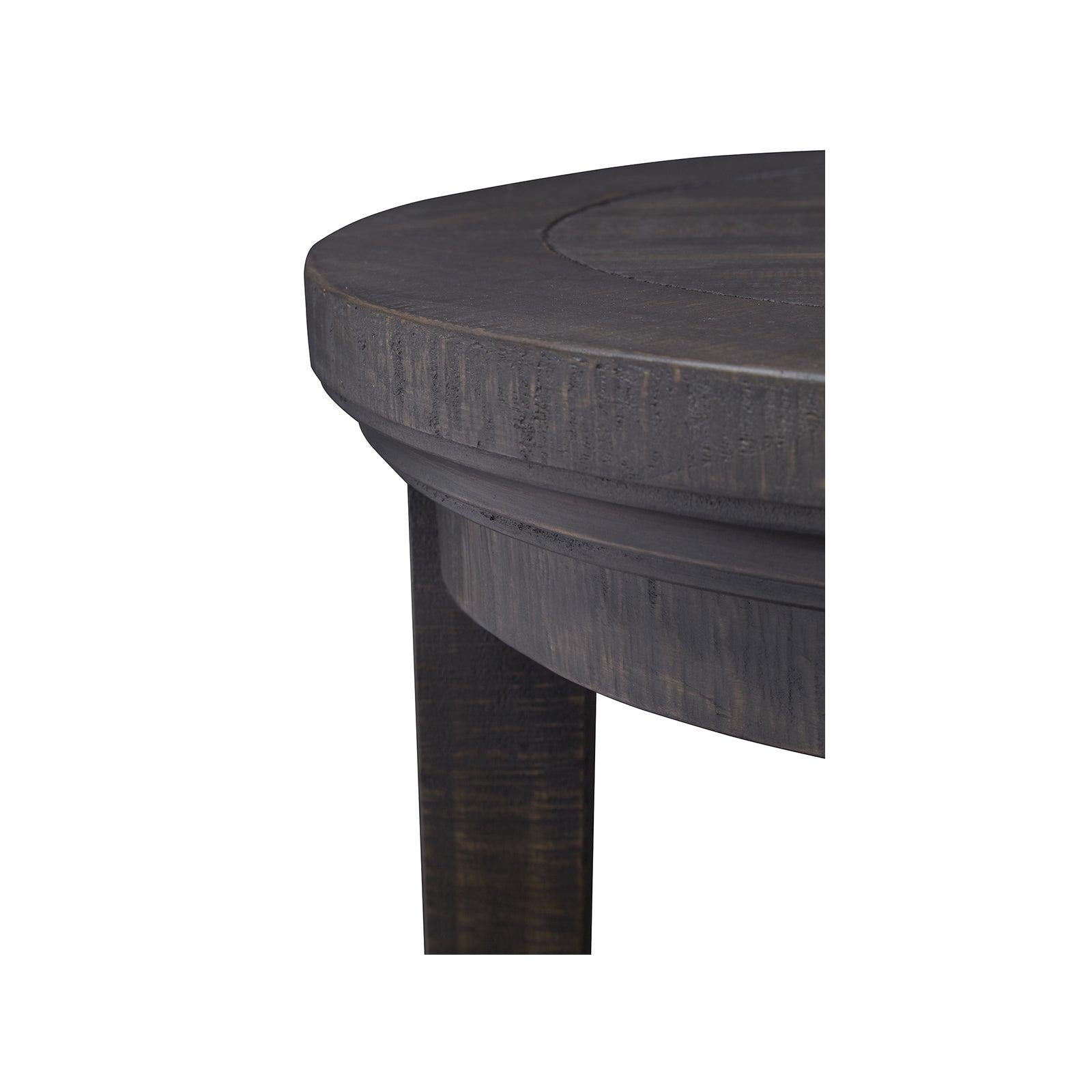 Magnussen Home Westley Falls Graphite Round Accent End Table