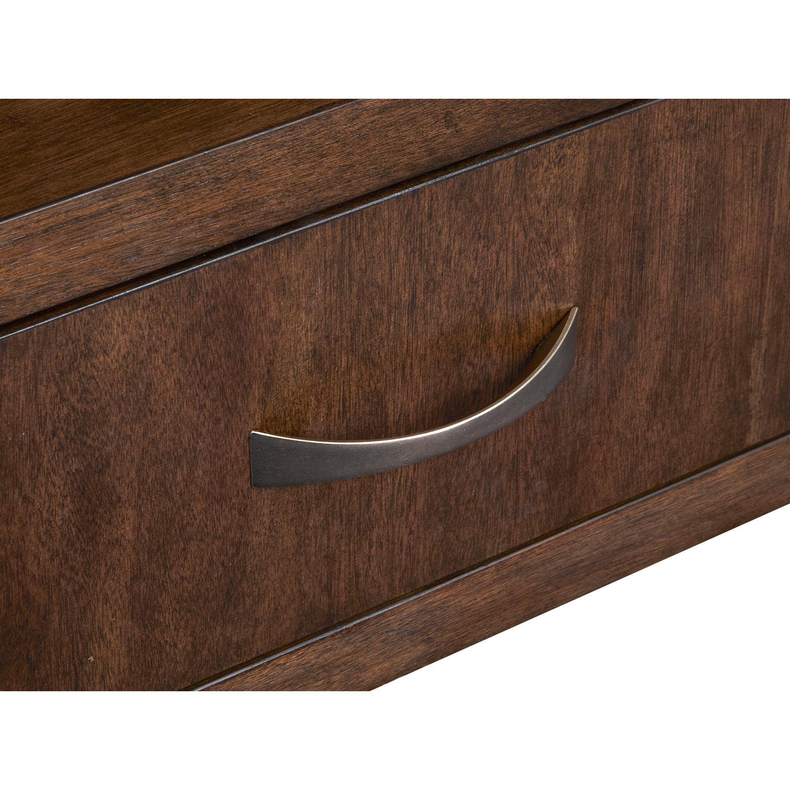 Magnussen Home Mcpherson Burnt Umber Demilune Sofa Table
