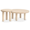 Salt Life Home Sunset Cove Sanibel Brown Nesting Cocktail Table with Casters Sale
