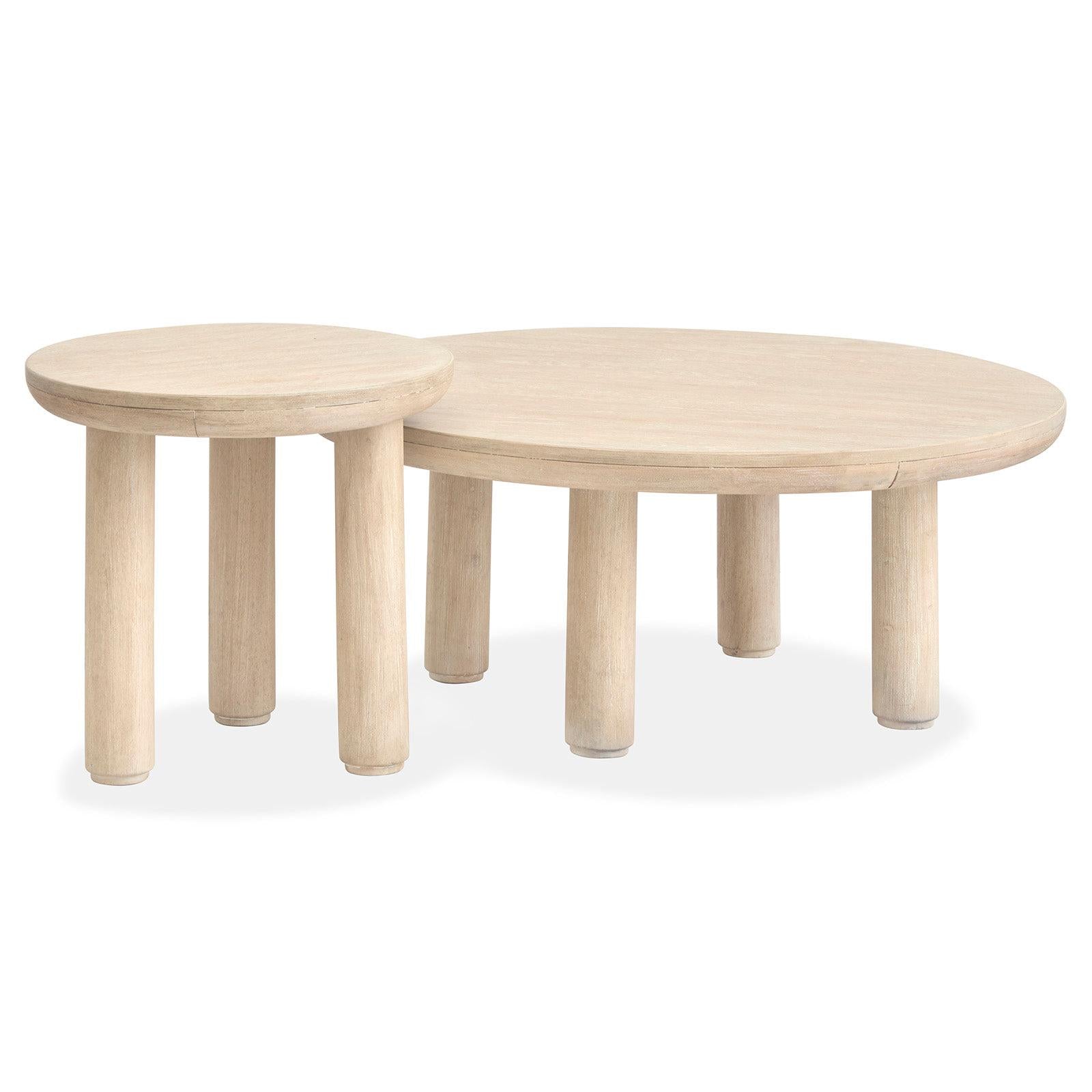 Salt Life Home Sunset Cove Sanibel Brown Nesting Cocktail Table with Casters Sale