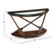 Magnussen Home Beaufort Dark Oak Demilune Sofa Table