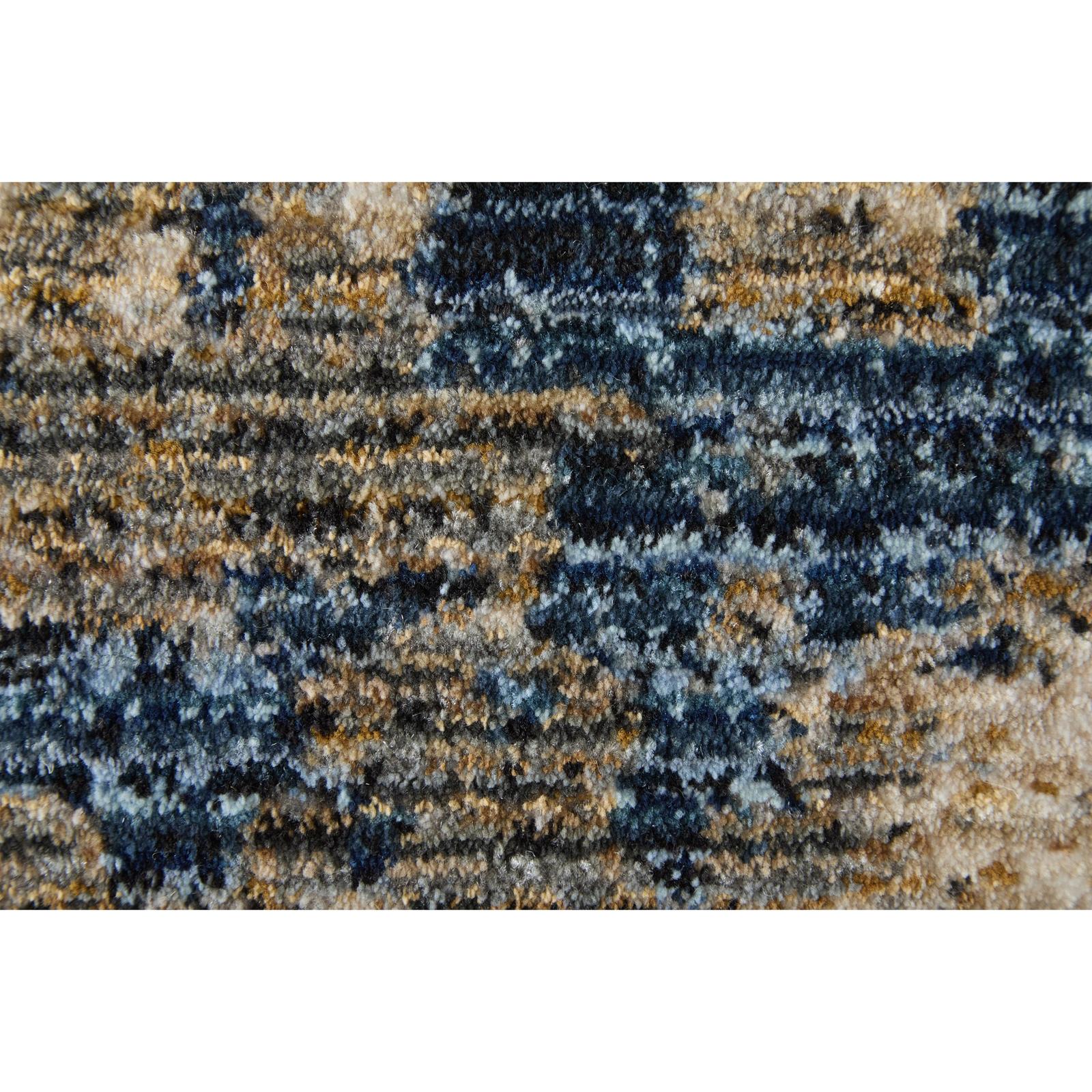 Feizy Sonora 39UBF Modern Abstract, Taupe/Ivory/Blue, Rug