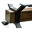 Magnussen Home Sawyer Toasted Nutmeg And Smoked Iron Rectangular Cocktail Table