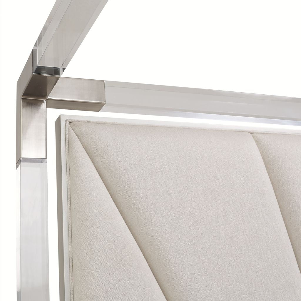 Michael Amini Penthouse Bed - Ash Gray