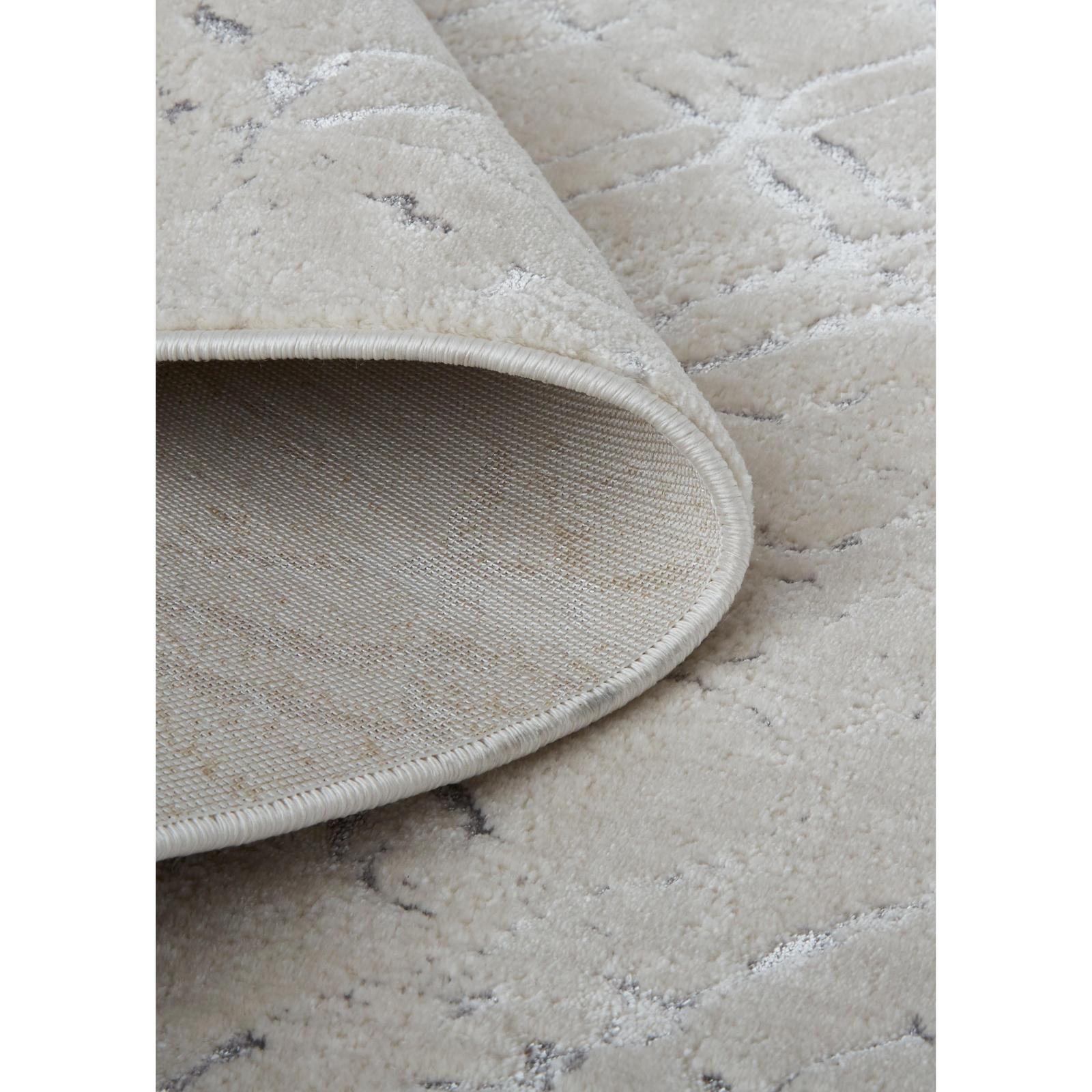 Feizy Micah 3047F Modern Distressed Rug in Silver/Gray/White