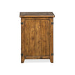Magnussen Home Chesterfield Farmhouse Timber Chairside End Table