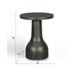 Magnussen Home Bosley Coffee Bean Round Accent Table
