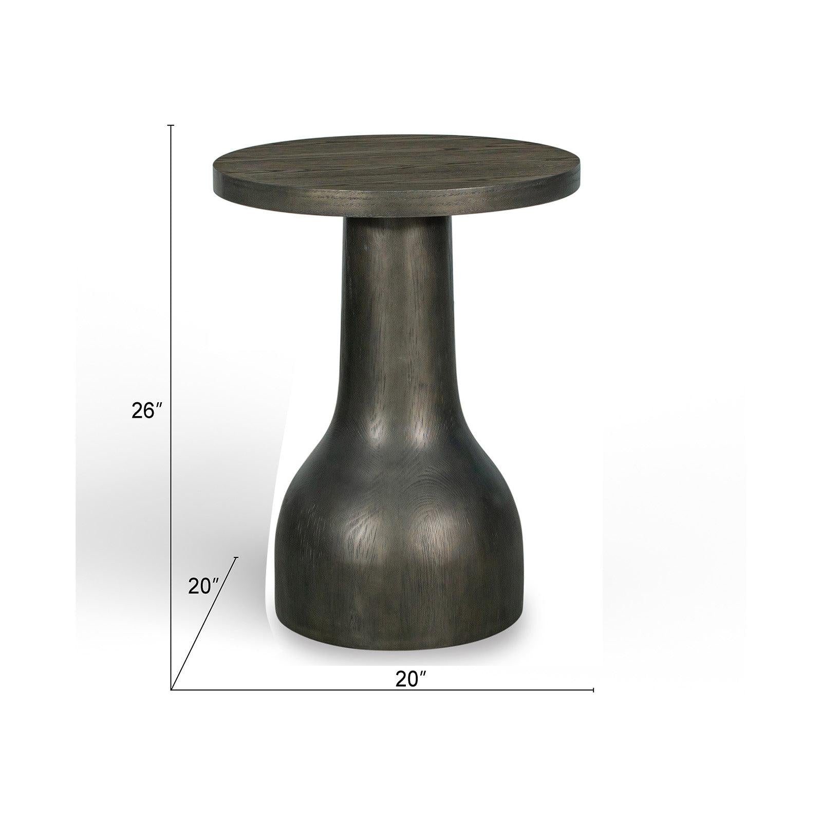 Magnussen Home Bosley Coffee Bean Round Accent Table
