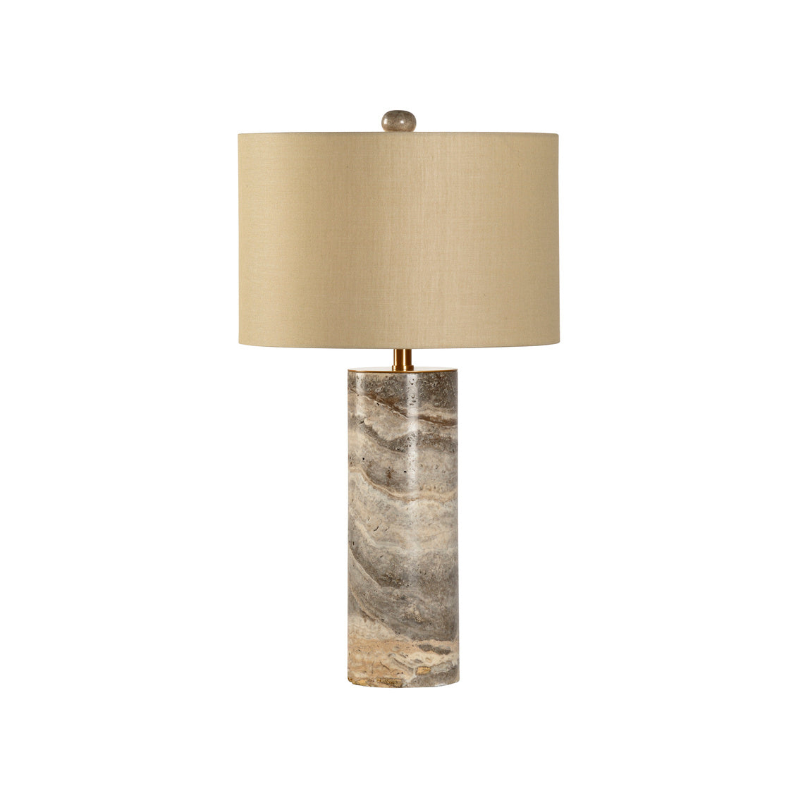 Chelsea House Gray Marble Column Lamp