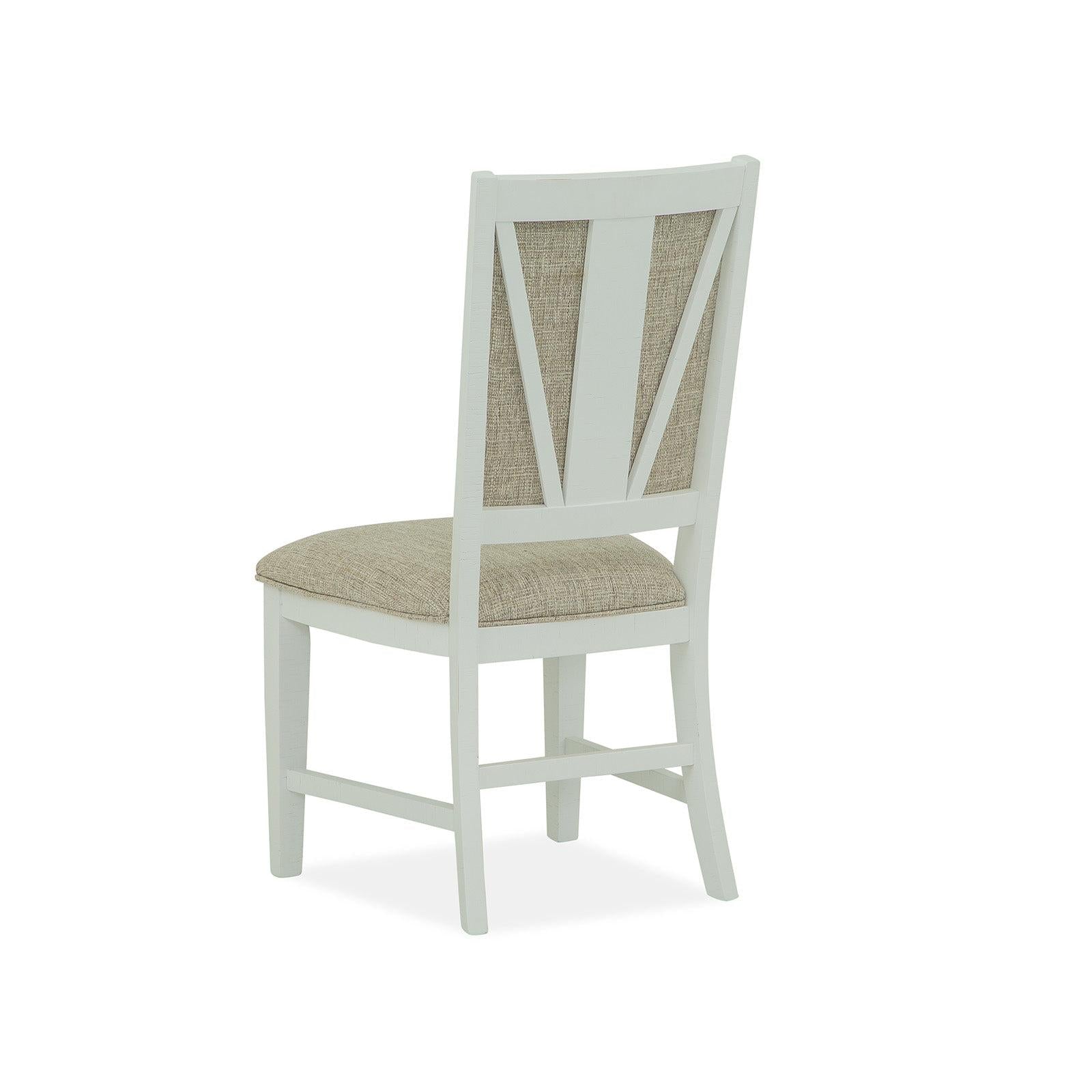 Magnussen Home Heron Cove Chalk White And Dovetail Grey Side Chair Set of 2