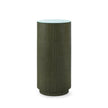 Villa & House Aaron 2-Drawer Side Table with Glass Top