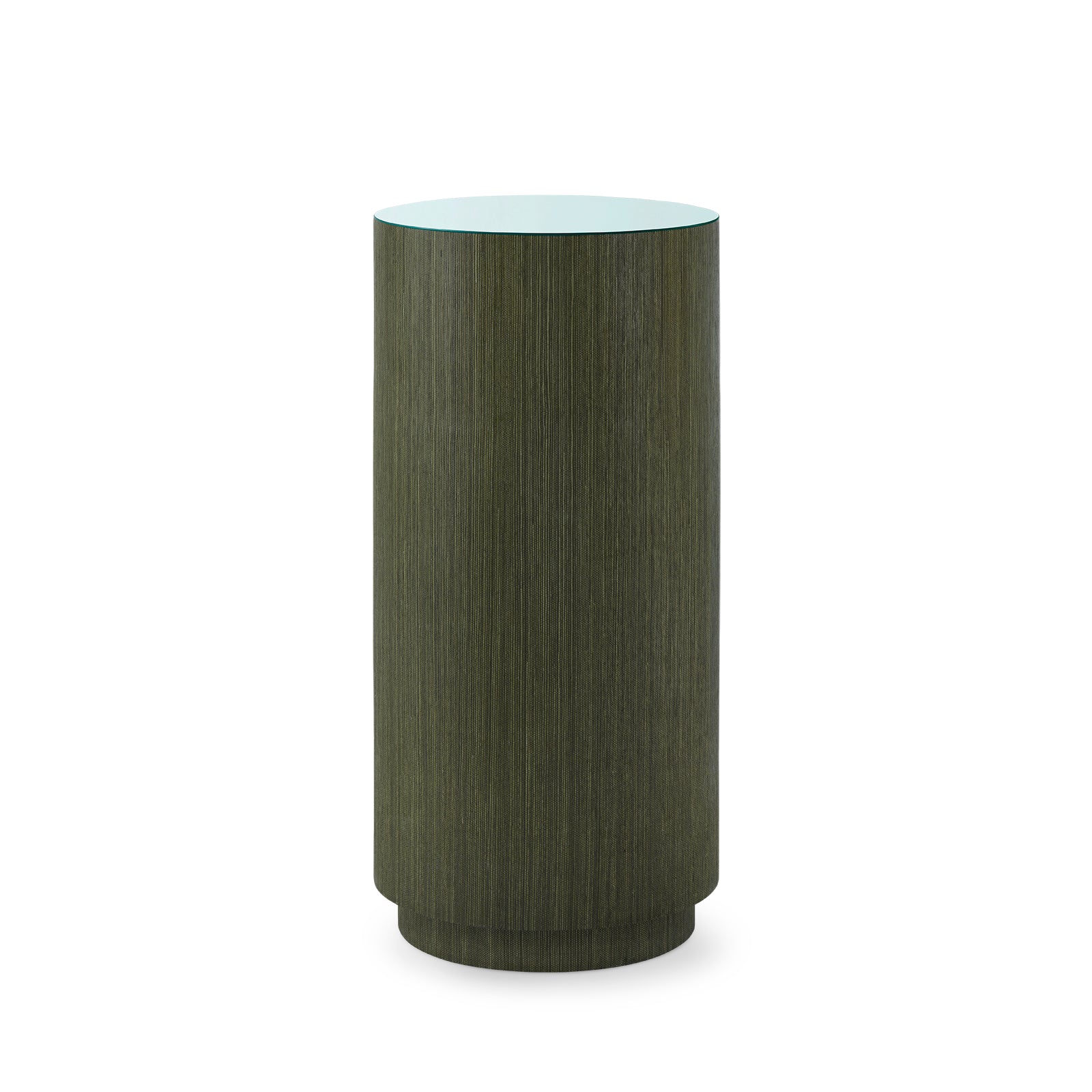 Villa & House Aaron 2-Drawer Side Table with Glass Top