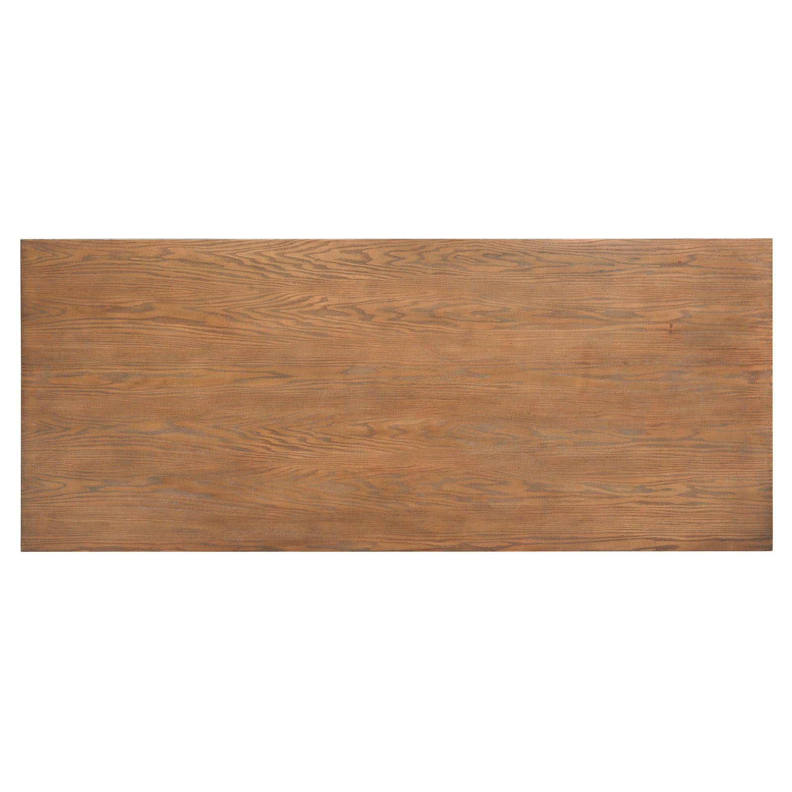 Magnussen Home Lindon Belgian Wheat Trestle Dining Table