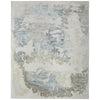 Feizy Kendall 8A62F Modern Abstract Rug in Ivory/Blue/Gray
