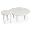 Salt Life Home Sunset Cove Moonlight Pearl Nesting Cocktail Table with Casters Sale