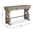 Magnussen Home Tinley Park Dove Tail Grey Rectangular Sofa Table