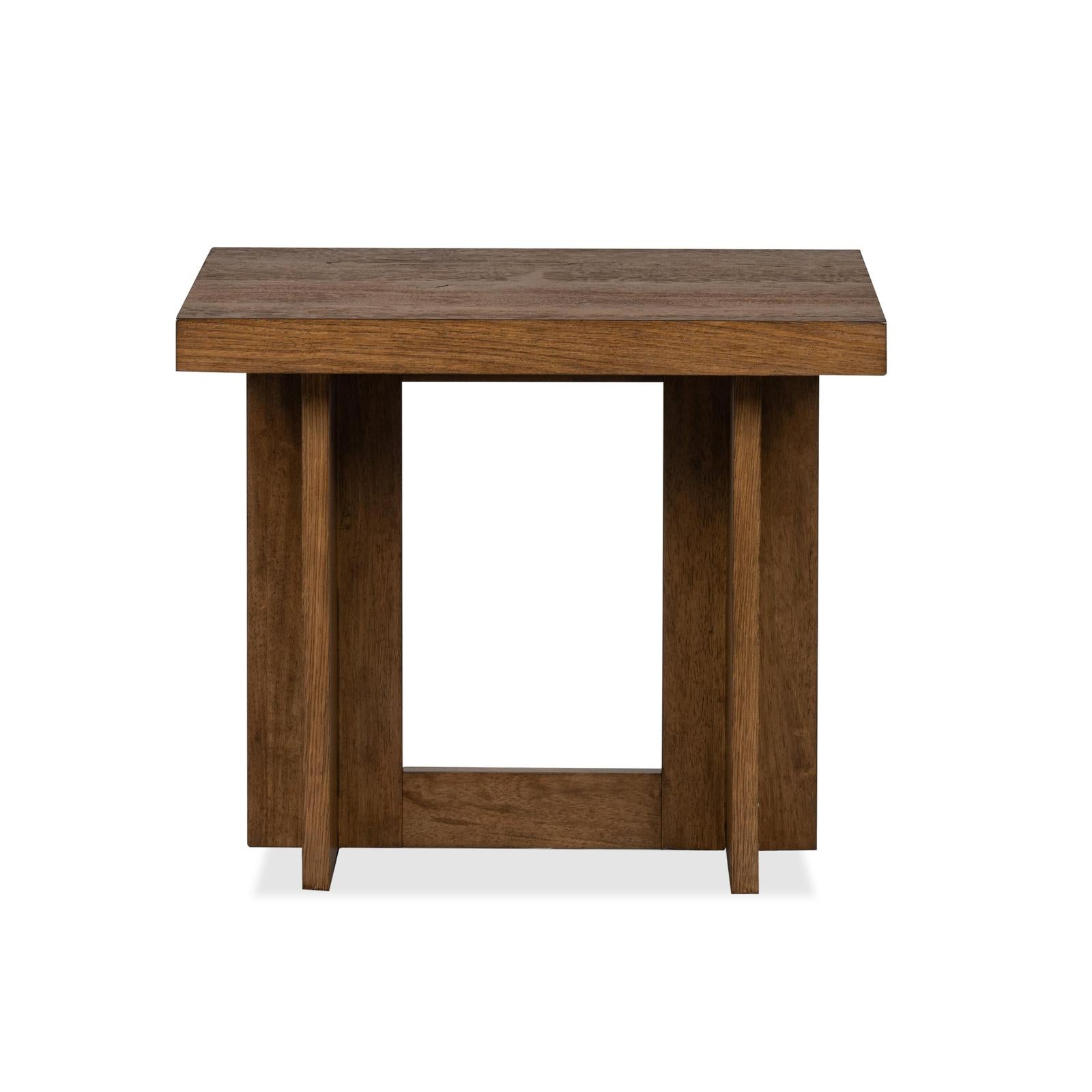 Magnussen Home Marcel Brown Rectangular End Table