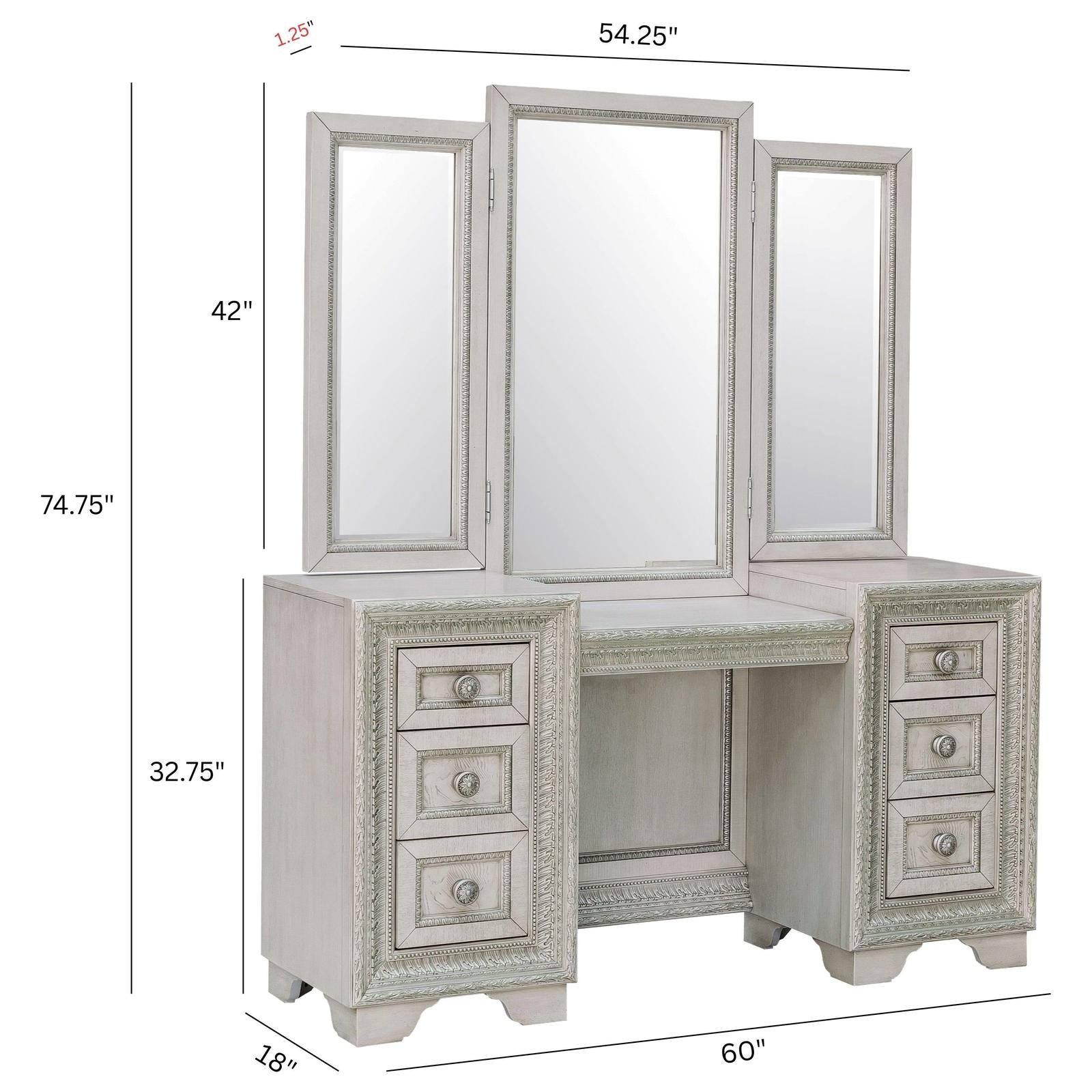 Pulaski Furniture Camila Creamy White Vanity