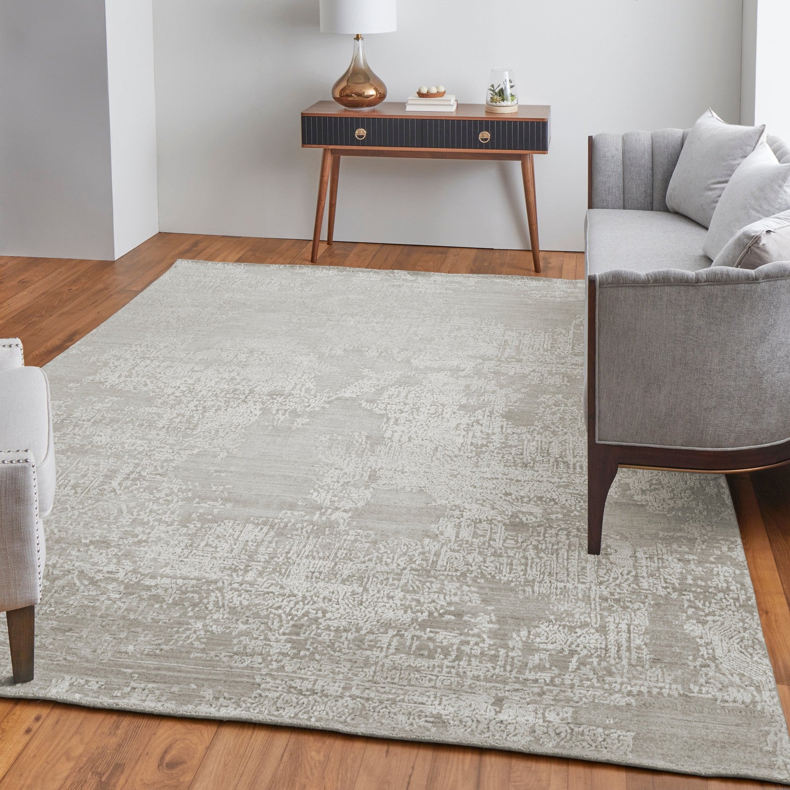 Feizy Eastfield 6989F Modern Abstract in Ivory