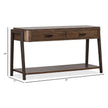 Magnussen Home Hallie Milk Chocolate & Dark Chocolate Rectangular Sofa Table