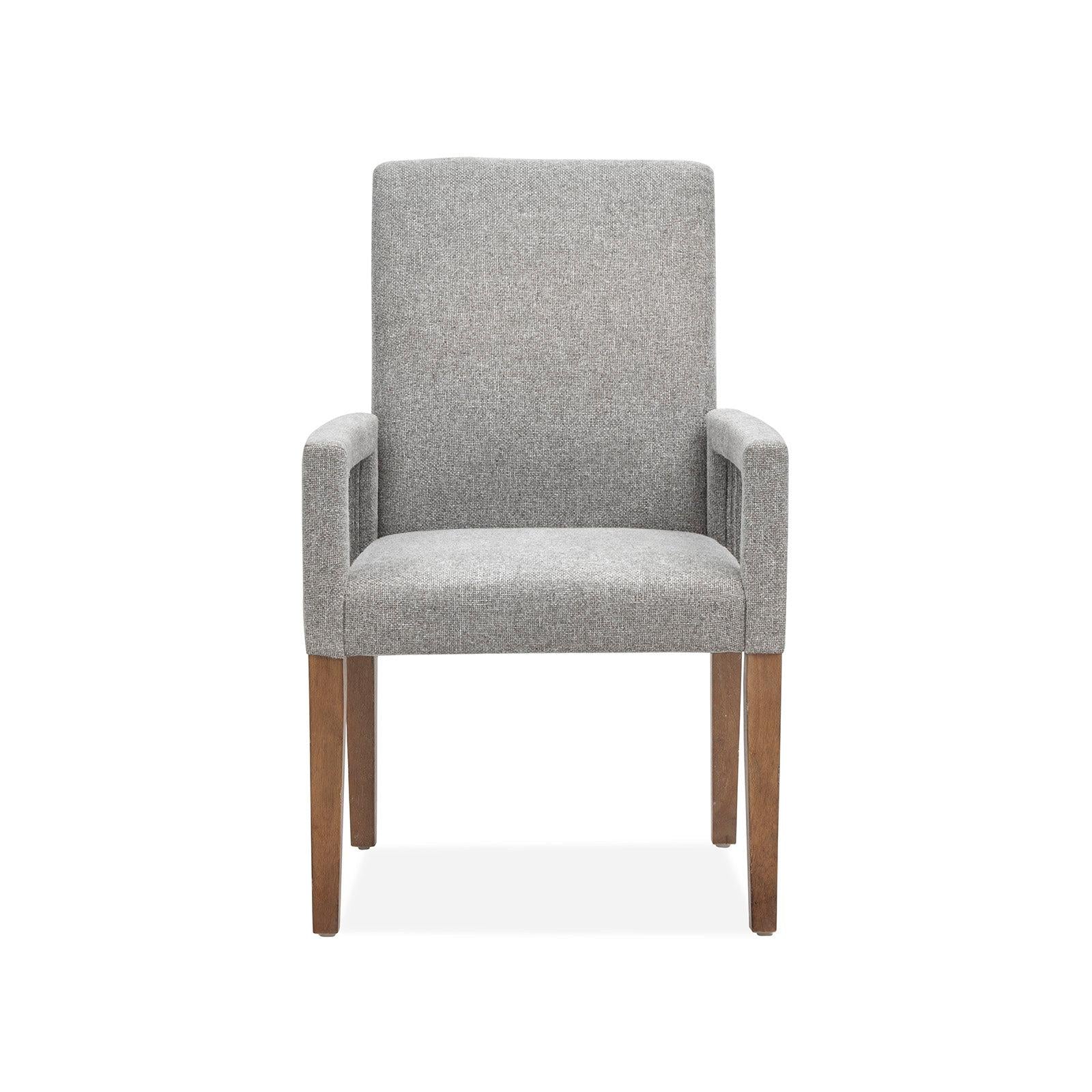 Magnussen Home Lindon Belgian Wheat Upholstered Arm Chair Set of 2