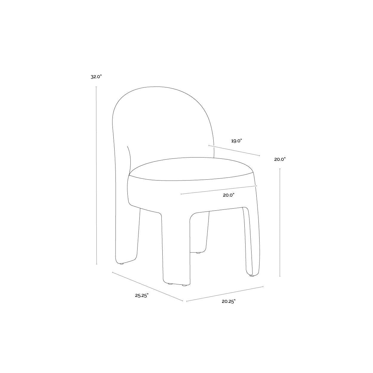 Sunpan Myrtle Dining Chair