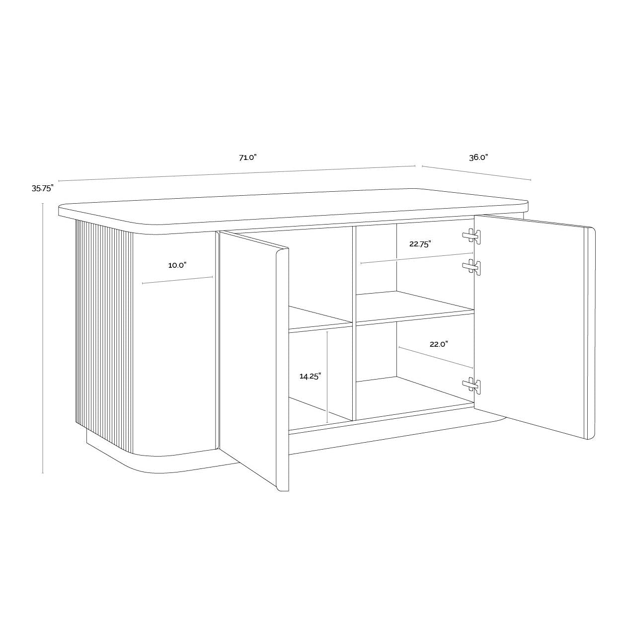Sunpan Cataldi Kitchen Island