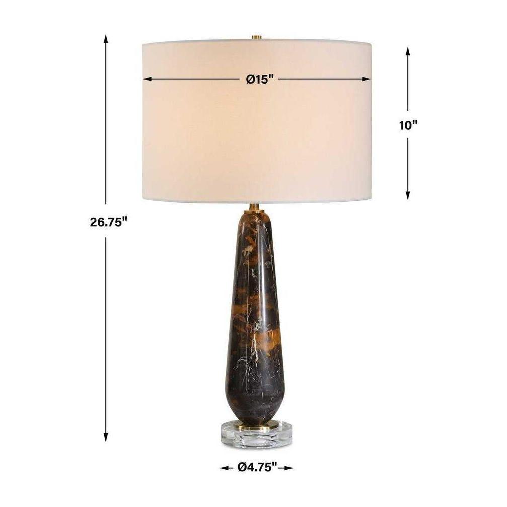Uttermost Dames Dark Marble Table Lamp