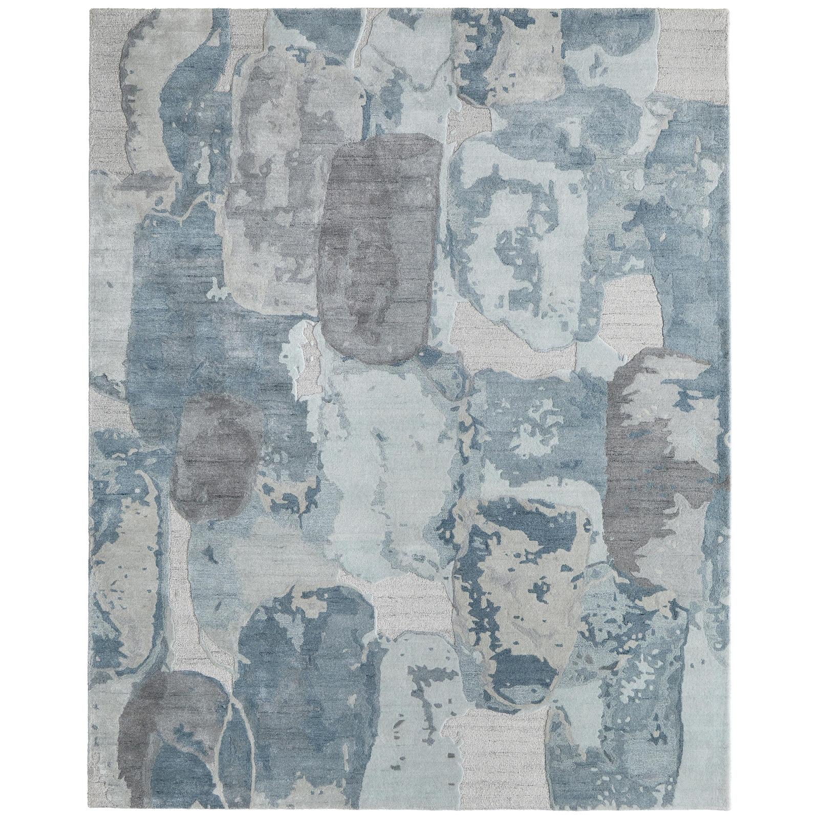 Feizy Kendall 8A60F Modern Abstract, Blue/Gray, Rug
