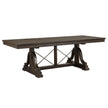 Magnussen Home Westley Falls Graphite Extendable Trestle Dining Table