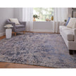 Feizy Pryor 39NGF Modern Watercolor in Blue/Tan/Brown